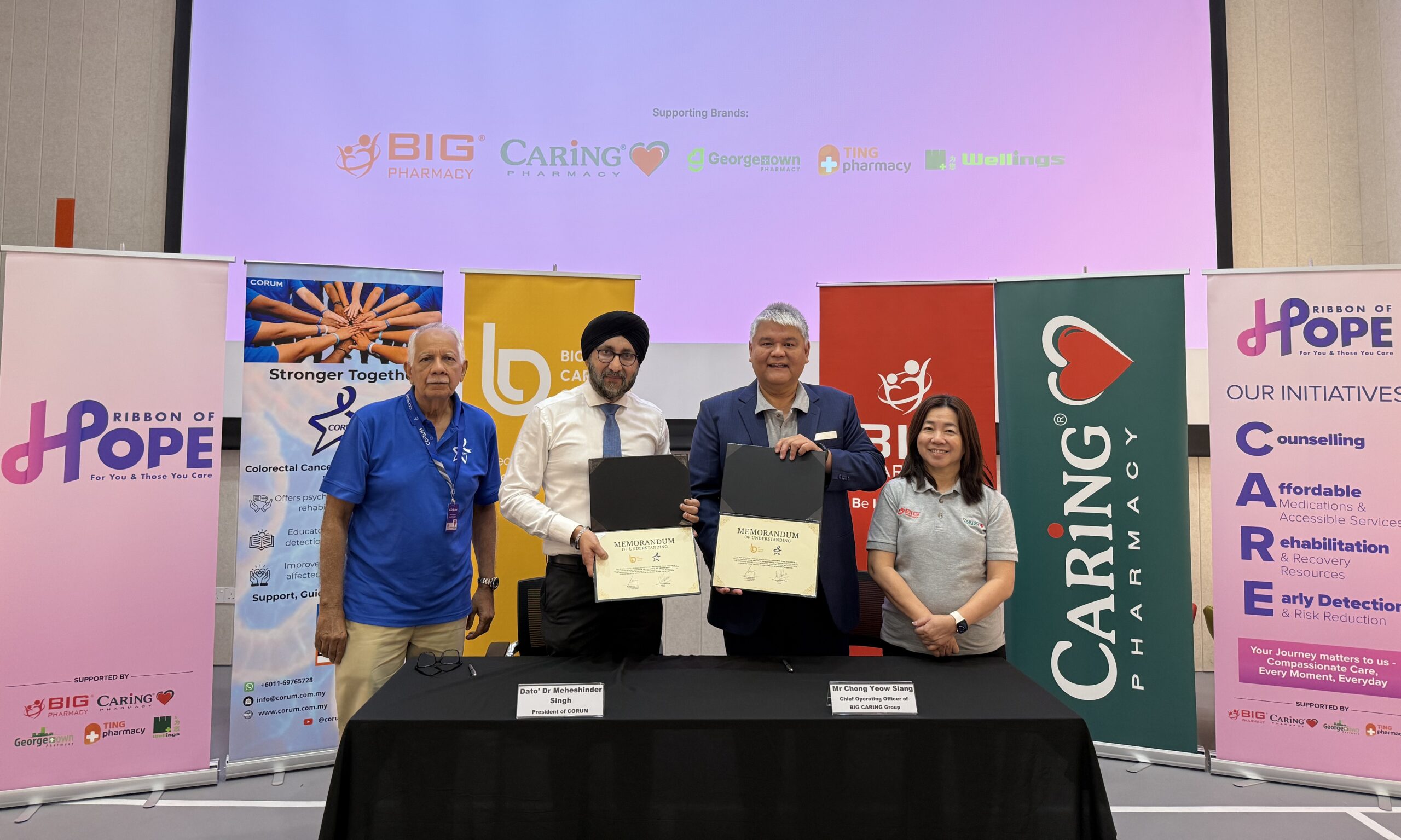 BIG CARING Group and CORUM Launch Nationwide Initiative to Reach 10,000 Malaysians with Colorectal Cancer Screening