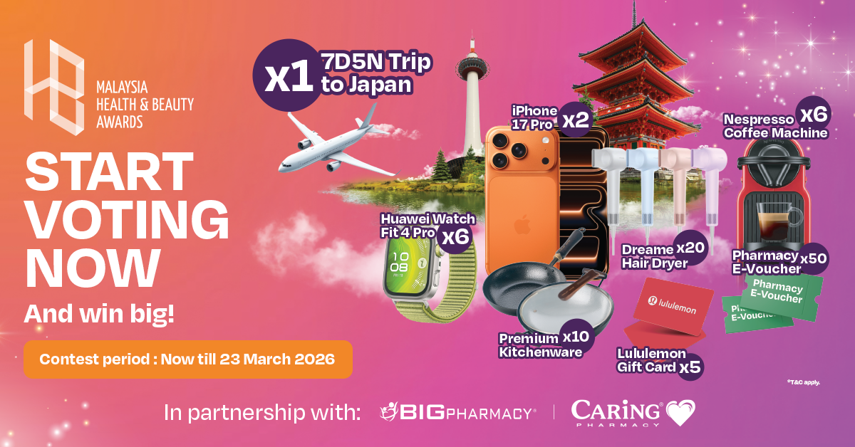 Malaysia Health & Beauty Awards Opens Public Voting